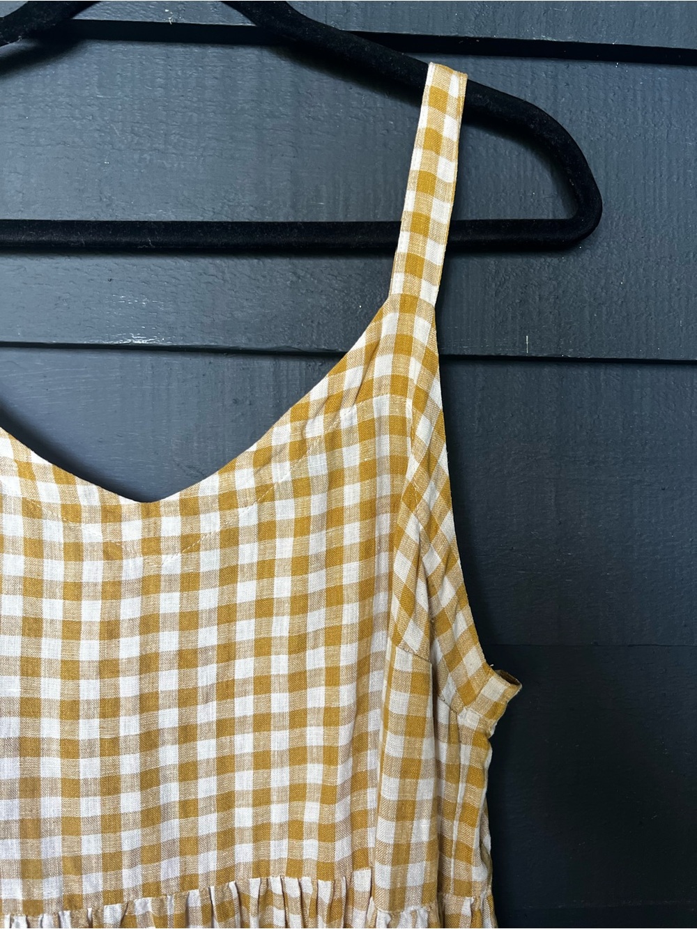Not Perfect Linen- Sarah- Bronze Gingham